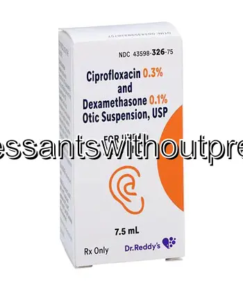 Ciprofloxacine/Dexaméthasone
